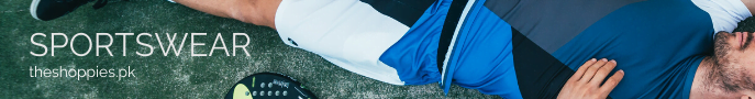 The Shoppies Homepage ad for sportswear